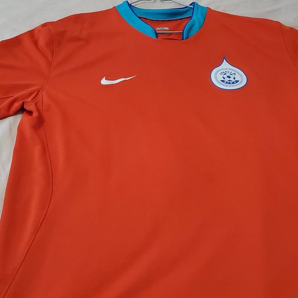 Nike FIT Authentic Jersey of Indian Soccer Player (Name: TAMARIT) XL Orange Blue - Picture 7 of 7